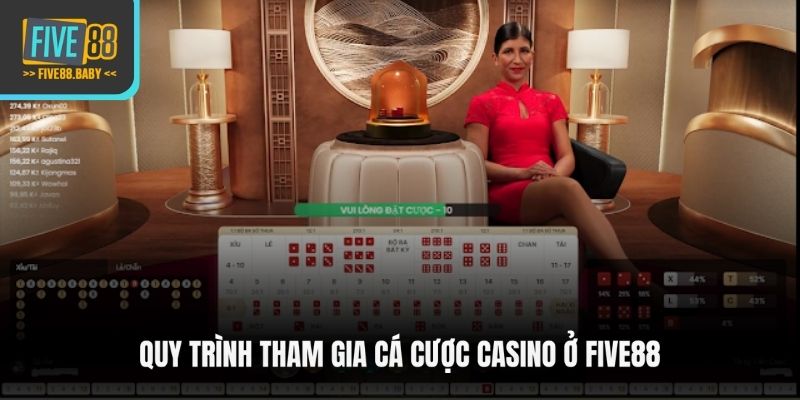 Quy trình tham gia cá cược casino ở Five88