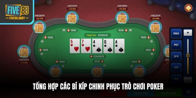 Tổng hợp các bí kíp chinh phục trò chơi Poker